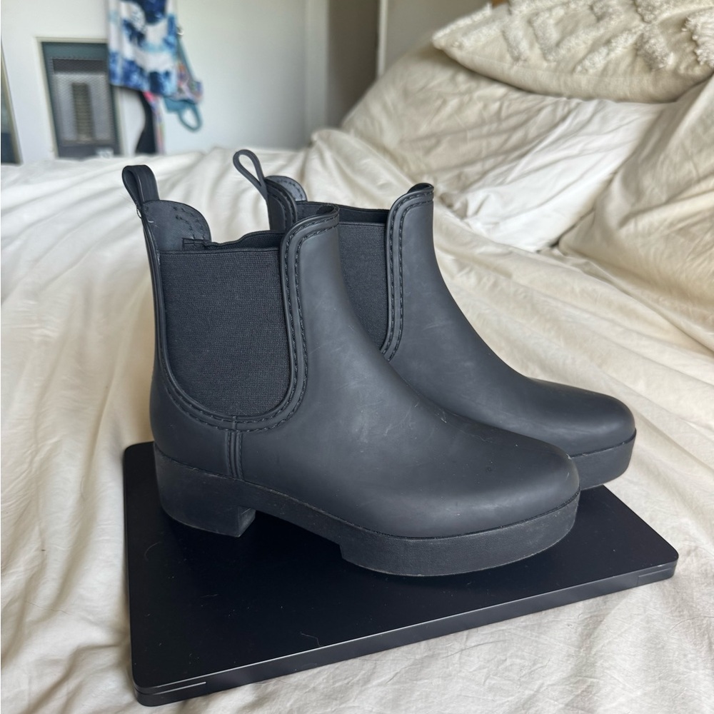 Jeffrey Campbell Matte Black Chelsea Boots